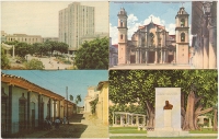 "Виды Кубы" - Комплект из 12 открыток 1950-е годы артикул 4828c.